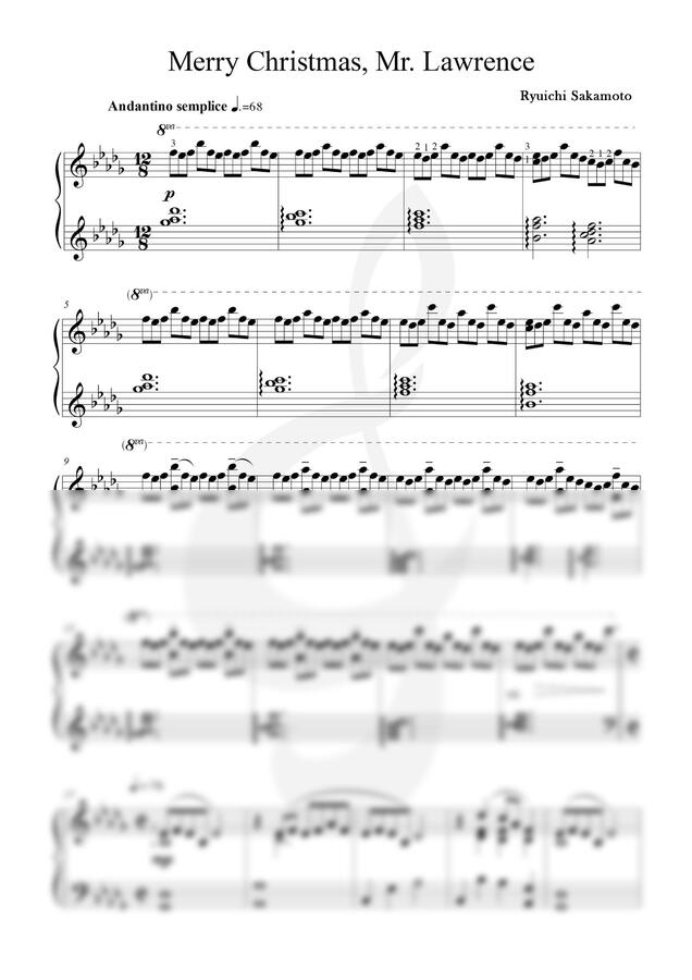 류이치 사카모토 - Merry Christmas Mr. Lawrence by 차차프렌즈0