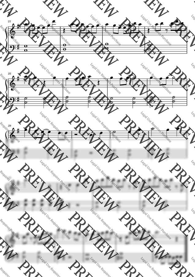 귀멸의 칼날 OST - 홍련화 - 쉬운악보 (학생맞춤악보) by 즐피샘1