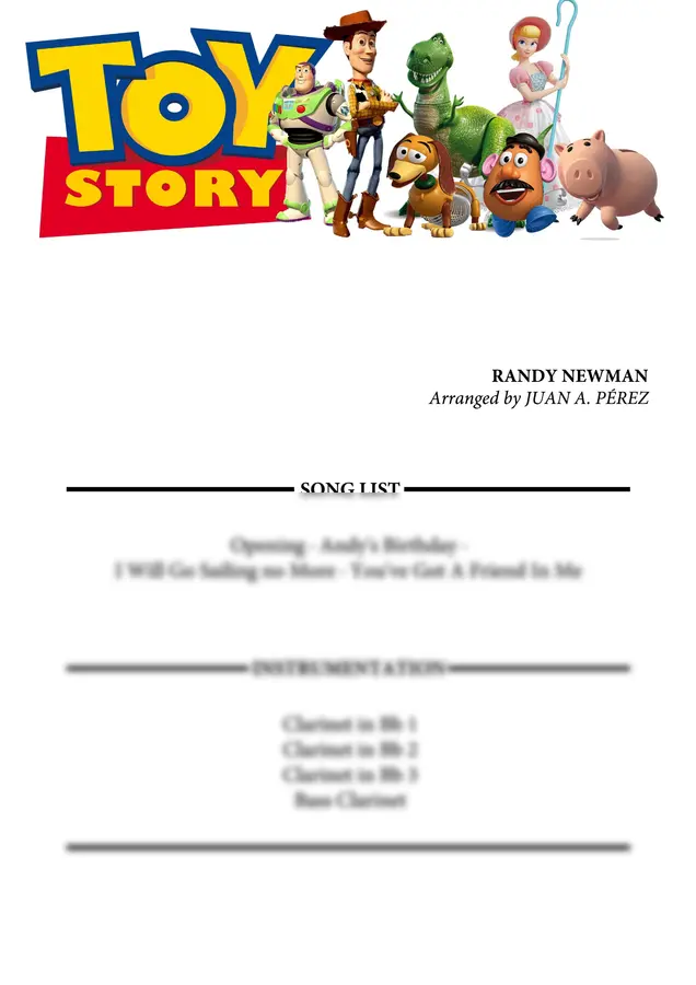 Randy Newman - Toy Story (Clarinet Quartet)