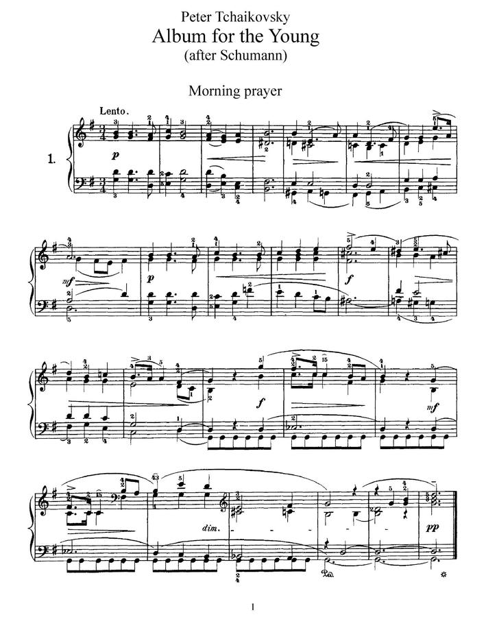 Tchaikovsky - Album for the Young
