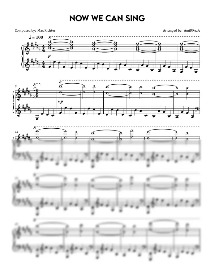 AmiRRezA - Now We Can Sing (Max Richter)