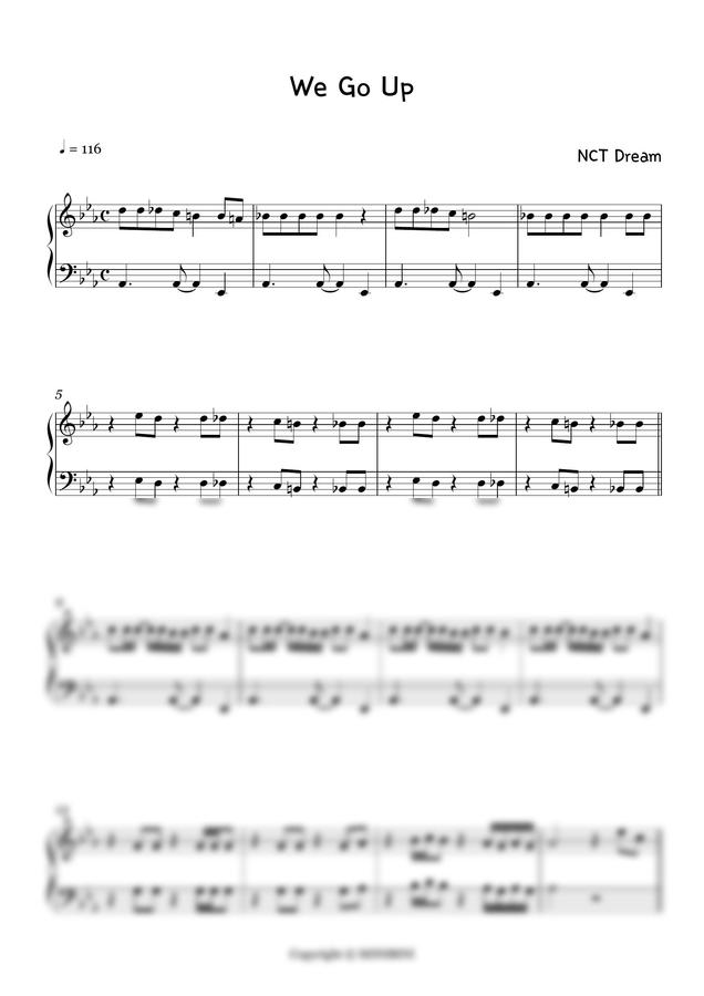 NCT DREAM - We Go Up (쉬운악보) by MINIBINI0