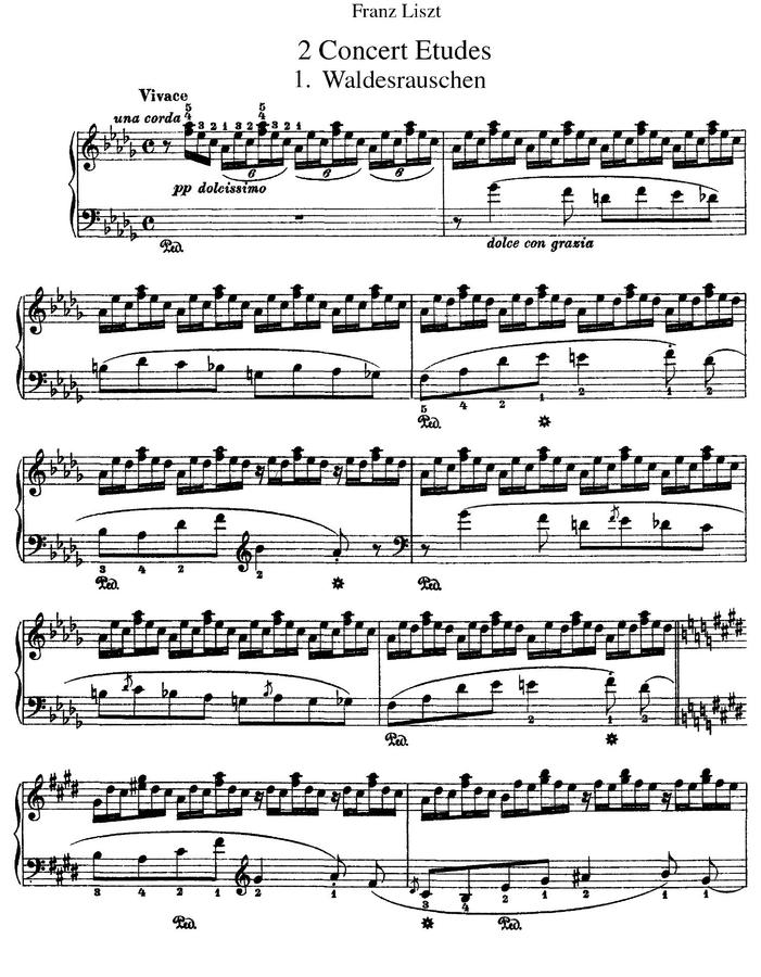 F. Liszt (리스트) - 2 Etudes De Concert No.2 'Gnomenreigen' (난쟁이의 춤)0