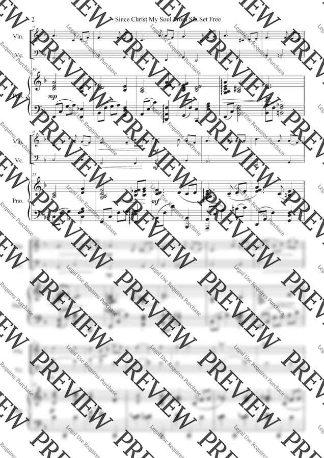 찬송가 - Since Christ My Soul From Sin Set Free for Piano Trio (피아노트리오) by 최영민1