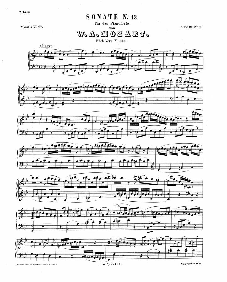 Mozart - 피아노 소나타 13번입니다~