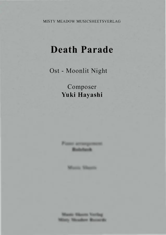 Yuki Hayashi - Death Parade OST - Moonlit Night (piano cover)