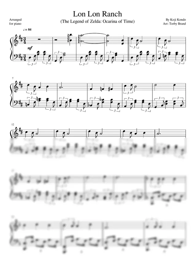 Koji Kondo - Lon Lon Ranch (Epona's Song) (The Legend of Zelda: Ocarina of Time)