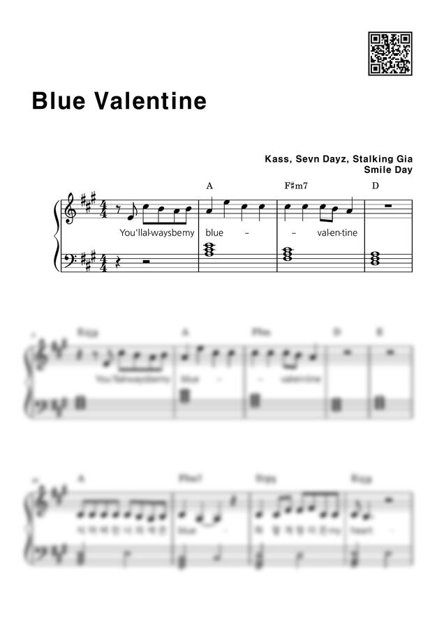 NMIXX(엔믹스) - Blue Valentine (쉬운왼손) by 스마일데이0