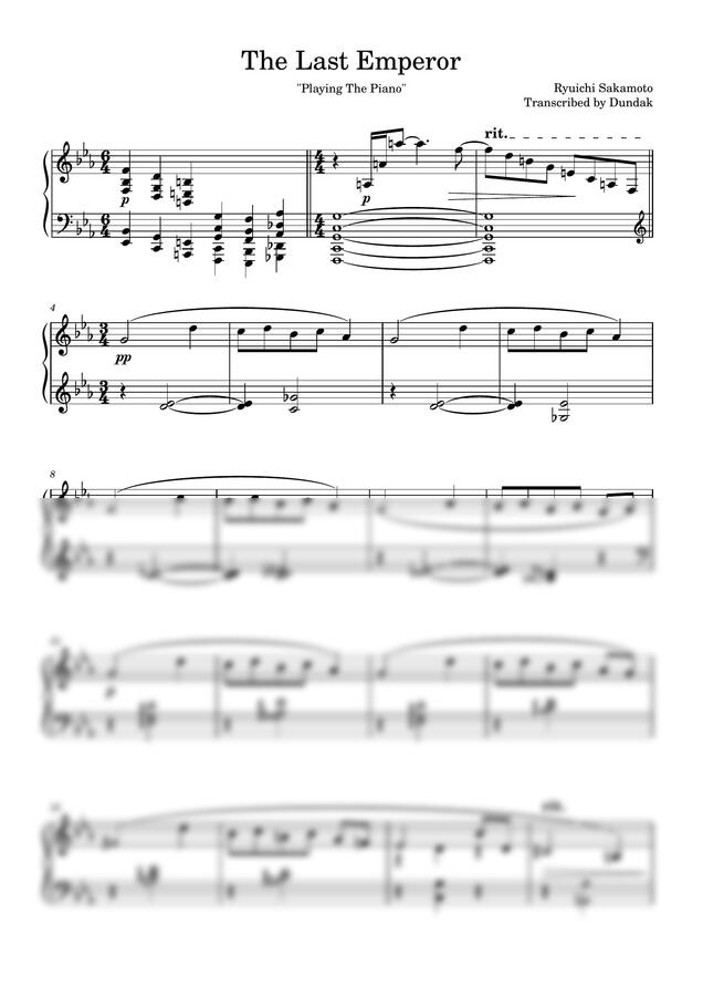 류이치 사카모토(Ryuichi Sakamoto) - The Last Emperor by Dundak0
