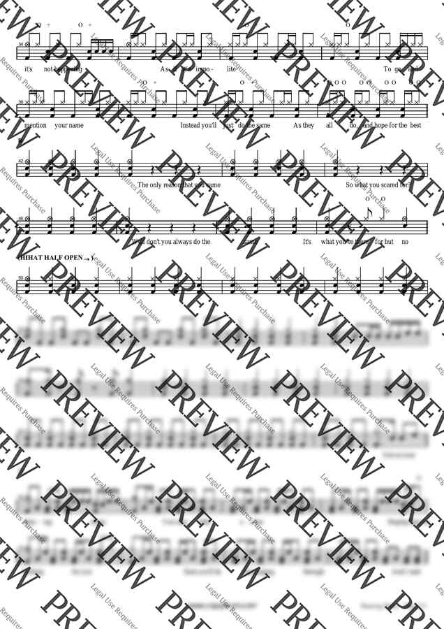 악보 > Arctic Monkeys Dancing Shoes by 카피드럼