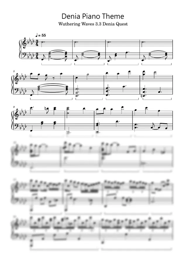 Wuthering Waves - Denia Piano Bench Theme (short version)