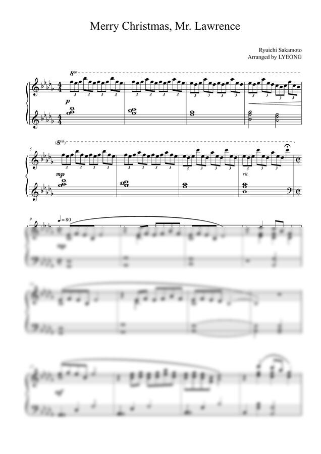 류이치 사카모토 Ryuichi Sakamoto - 메리크리스마스, 미스터 로렌스 Merry Christmas, Mr. Lawrence