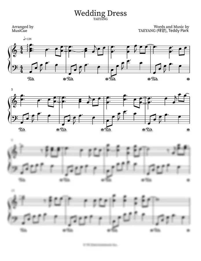 TAEYANG - Wedding Dress – Taeyang | Piano Cover