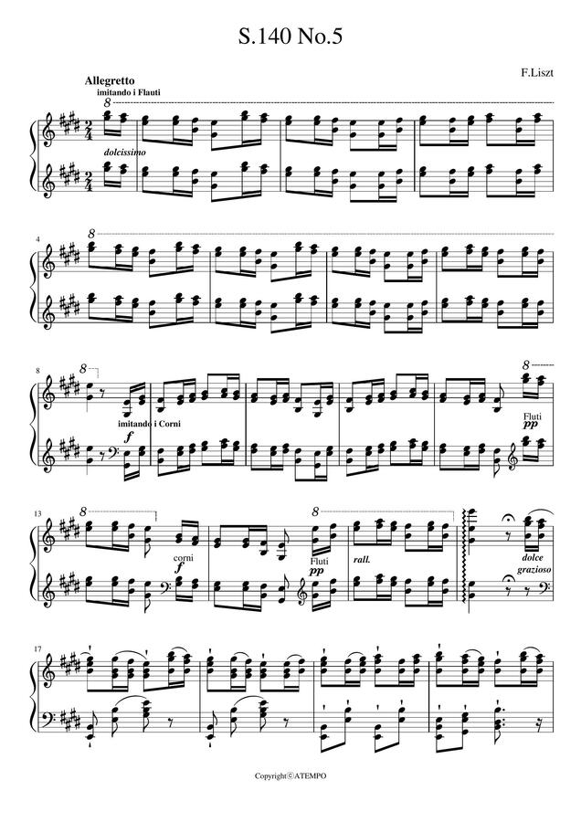 F. Liszt - Etudes d'exécution transcendante d'après Paganini No. 5