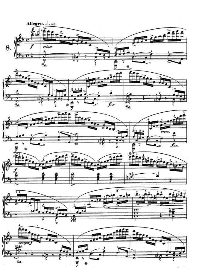 F. Chopin (쇼팽) - Etude Op.10 No.8 (햇빛)