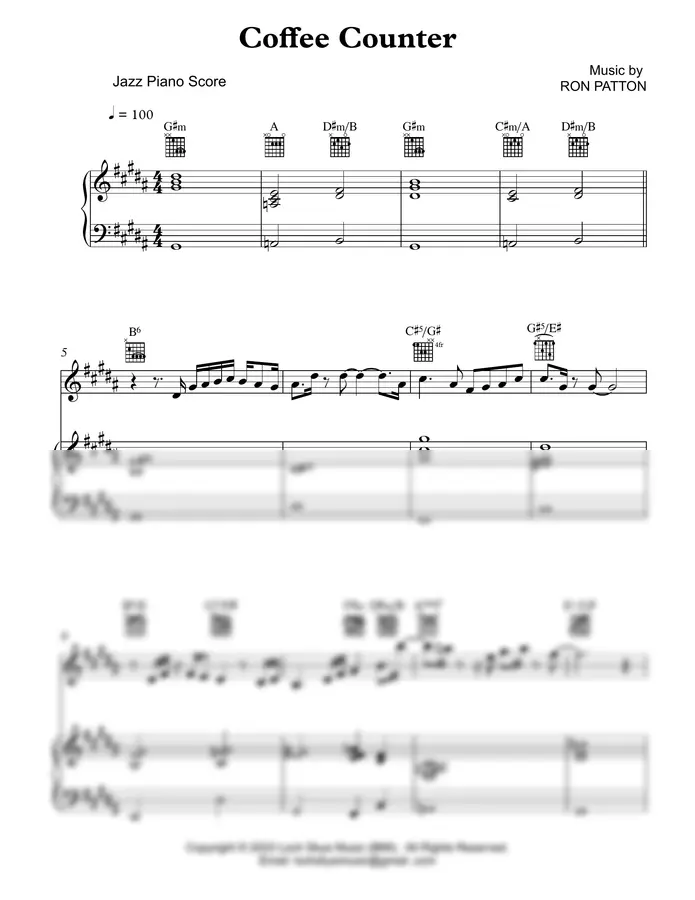 Music by RON PATTON - Coffee Counter