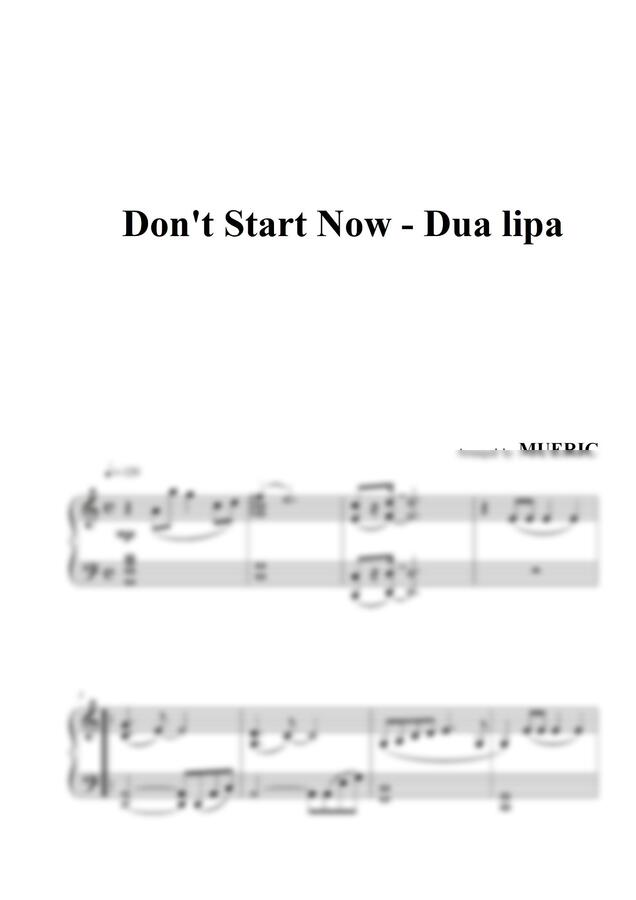 Dua Lipa - Don't Start Now by 뮤에릭 MUERIC0