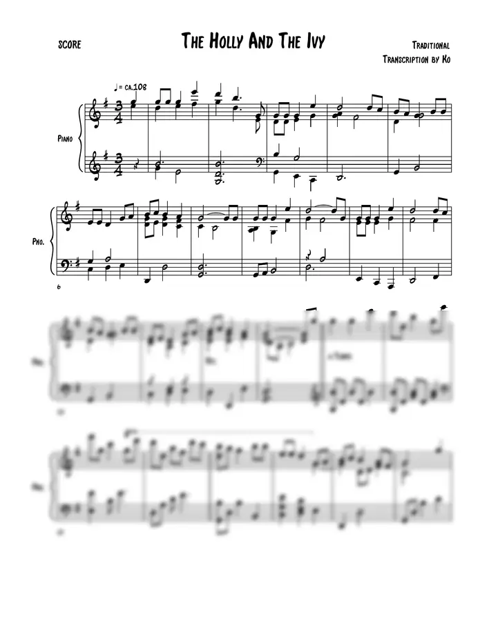 Traditional - The Holly And The Ivy (David Osborne / jazz / piano / christmas / ピアノ / ジャズ / クリスマス)
