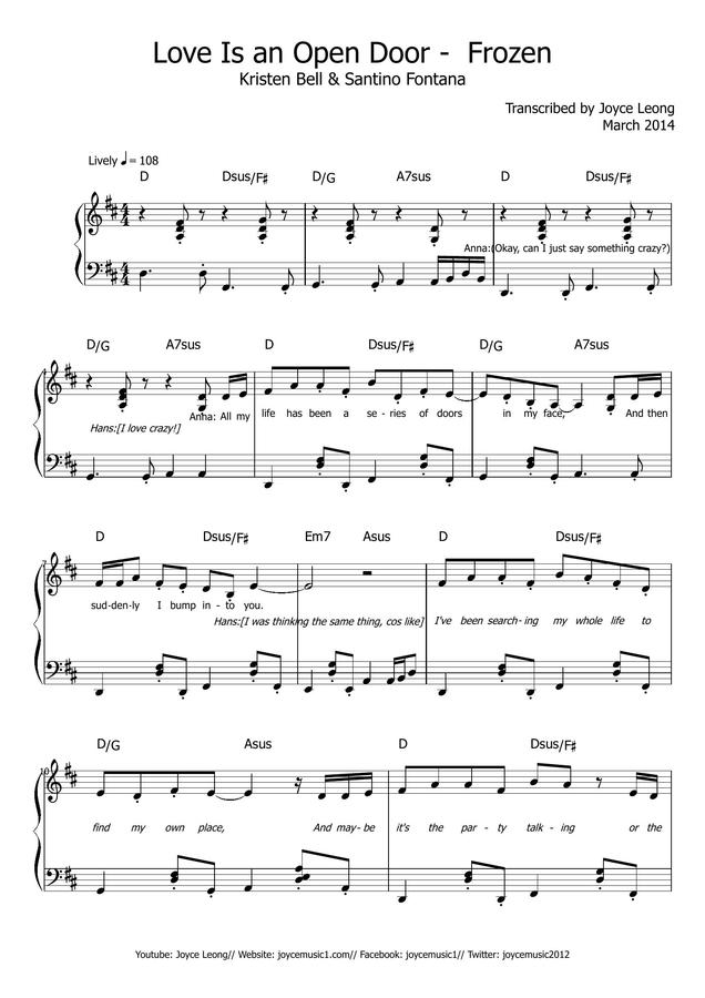 Santino Fontana - Love Is An Open Door