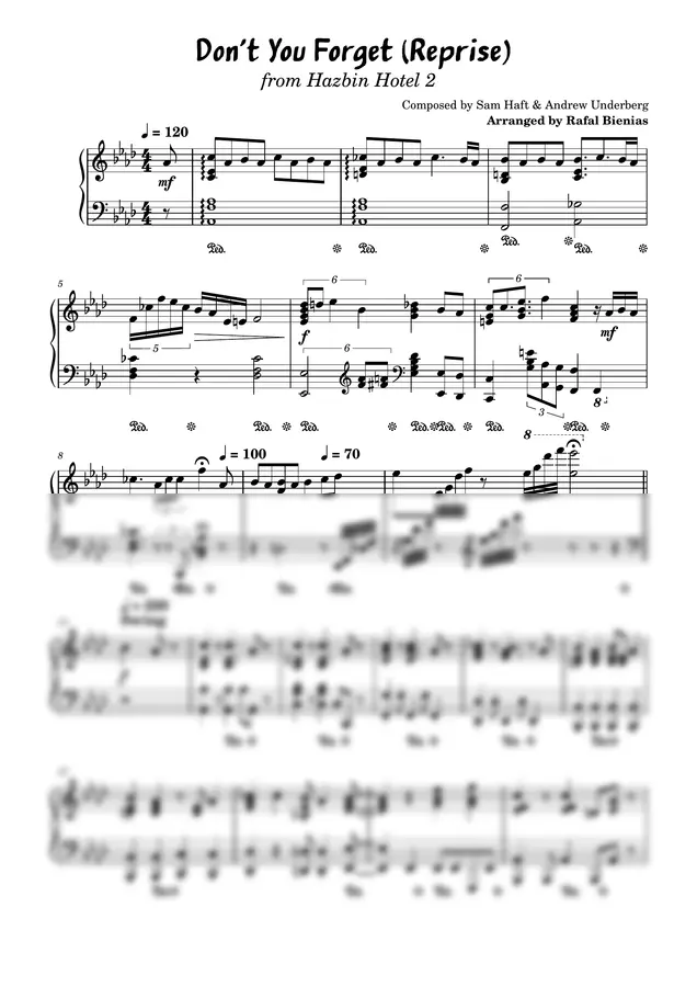 Sam Haft & Andrew Underberg - Don't You Forget (Reprise)