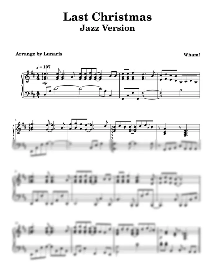 Wham! - Jazz Version- Last Christmas