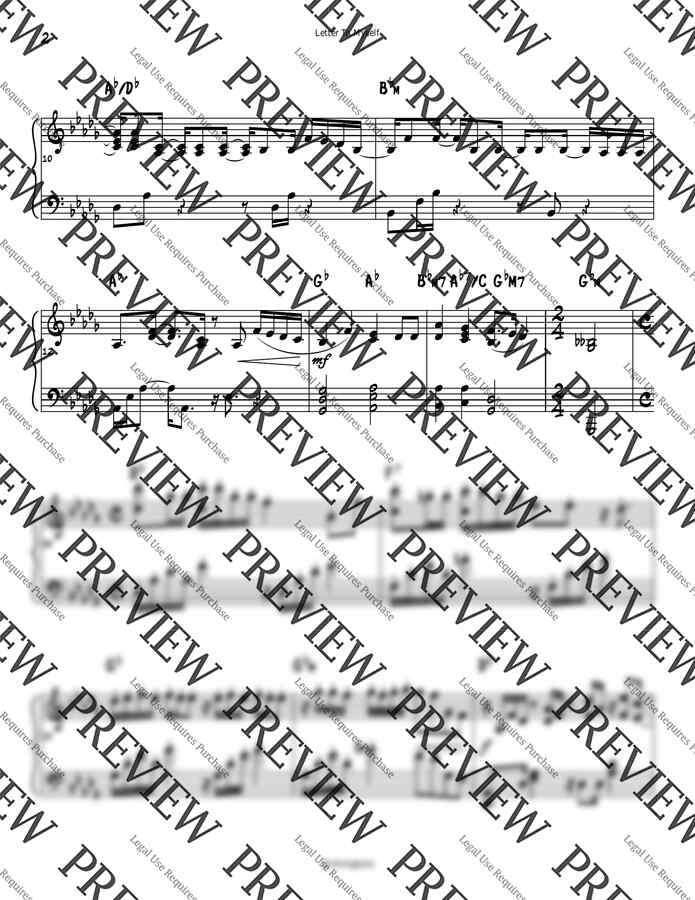 태연 - Letter To Myself (피아노 악보) by Divingtone1