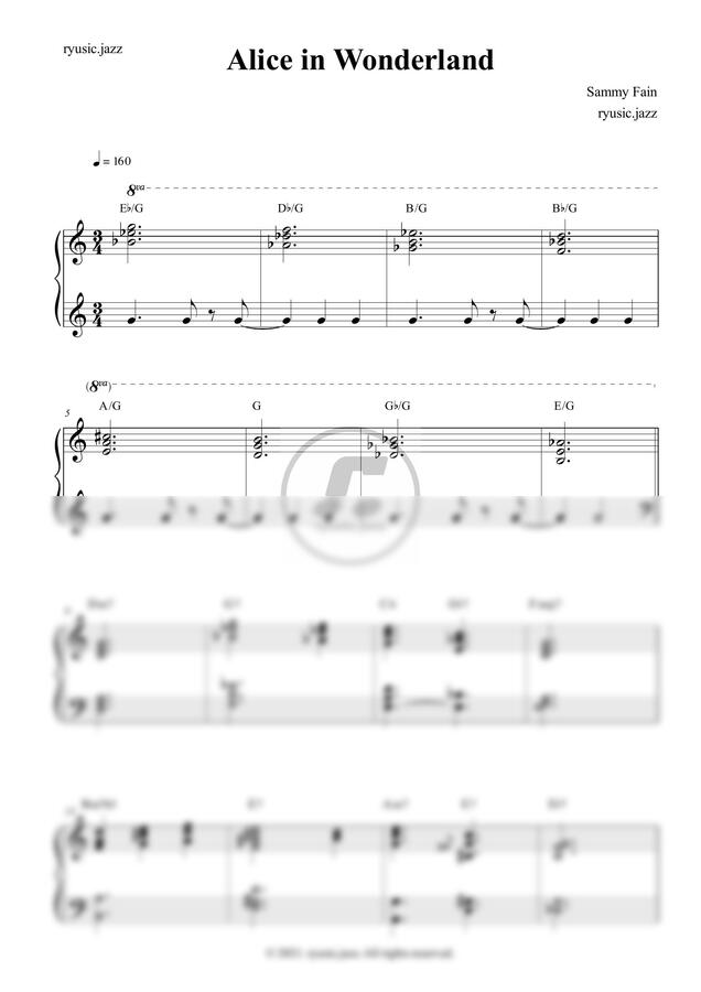 Alice in Wonderland (Standard Jazz)