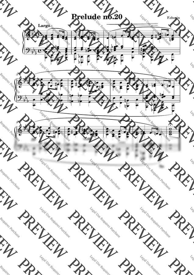 F. Chopin (쇼팽) - prelude op.28 no.20 C minor