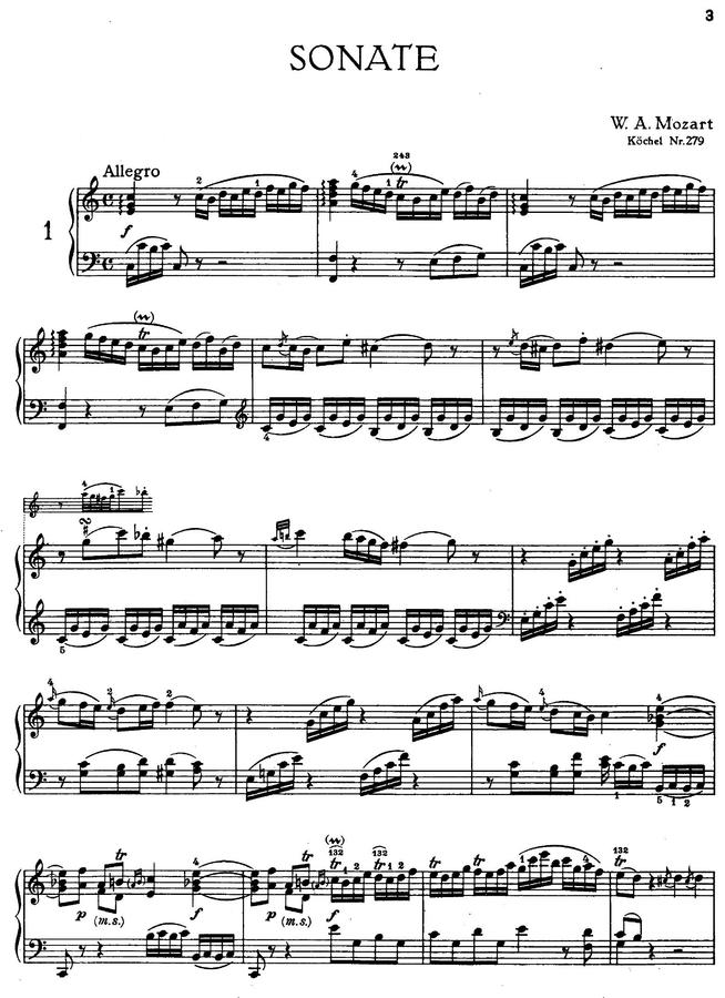 W.A.Mozart (모차르트) - Piano Sonata No.10
