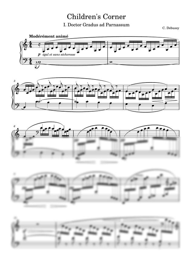 C. Debussy - Children's Corner I. Doctor Gradus ad Parnassum/드뷔시 어린이 세계 1번 그라두스 아드 파르나숨 박사