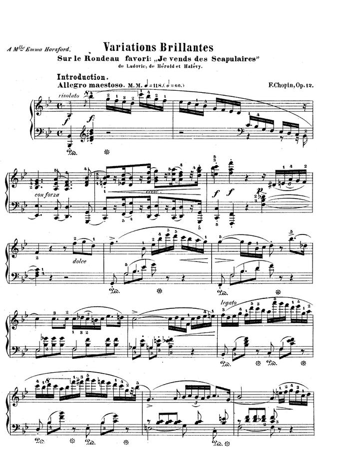 F. Chopin (쇼팽) - Variation Brillante Op.12 (화려한 변주곡)0