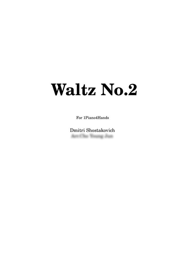 Shostakovich - Waltz (포핸즈)