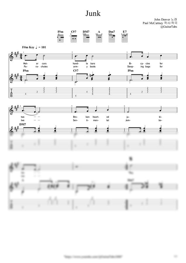 John Denver - Junk by GuitarTabs0