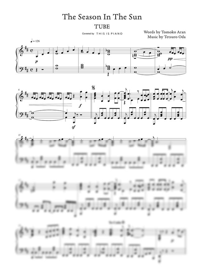 TUBE - The Season In The Sun by THIS IS PIANO0