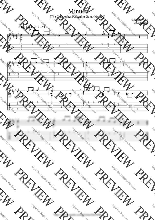 R.D. Visee - Minuet by GuitarTabs0