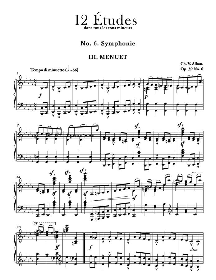 Charles-Valentin Alkan (알캉) - Etude Op.39 No.6 Symphony for solo piano 3rd mvt 0