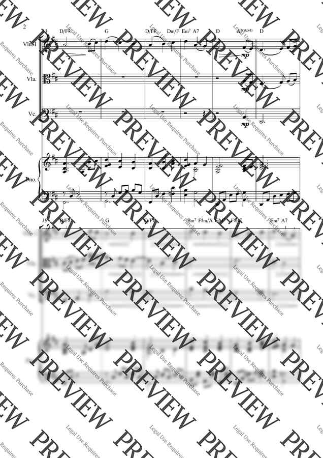 크리스마스 캐롤 편곡 - 저들밖에 한밤중에(Piano,Violin,Viola,Cello) by 작곡가 강병호1