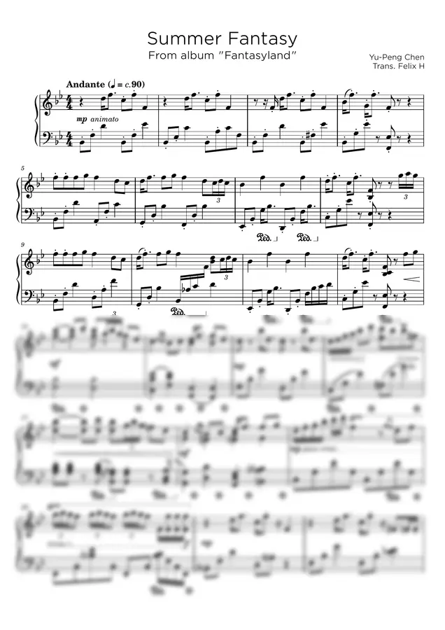 Yu-Peng Chen - Summer Fantasy (From "Justice Online" / Album "Fantasyland")