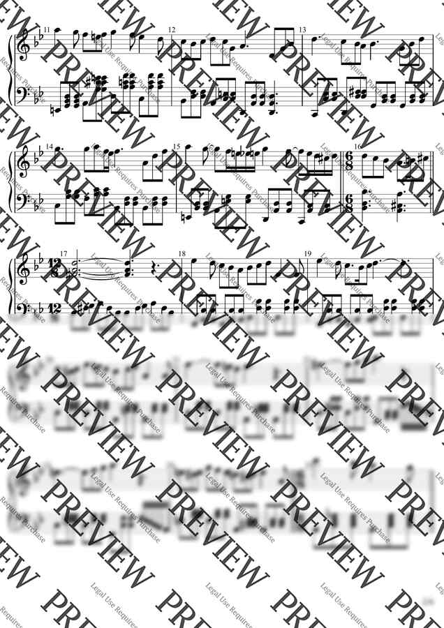 히사이시조(Hisaishi Joe) - 하울의 움직이는 성 OST (인생의 회전목마)(3급)Gmkey 활자큰피아노4P(악보2개) (체르니40번과정) by BK뮤직1