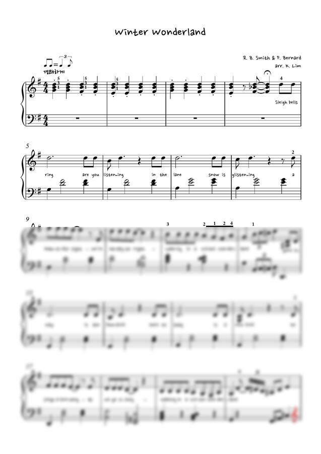 R.B.Smith, F.Bernard - Winter Wonderland (겨울하면 떠오르는곡) by K. Lim0
