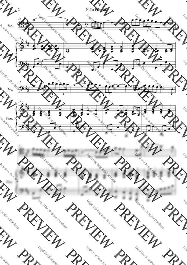 악보 > 미션 OST Gabriel's Oboe (넬라 판타지아) (첼로,피아노) by 김경진