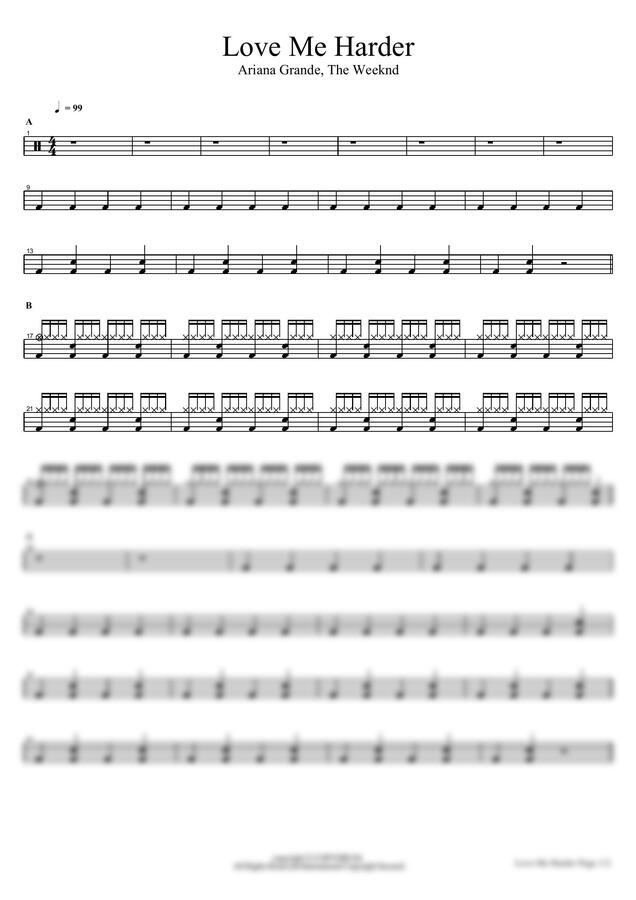 Ariana Grande, The Weeknd - Love Me Harder by COPYDRUM0