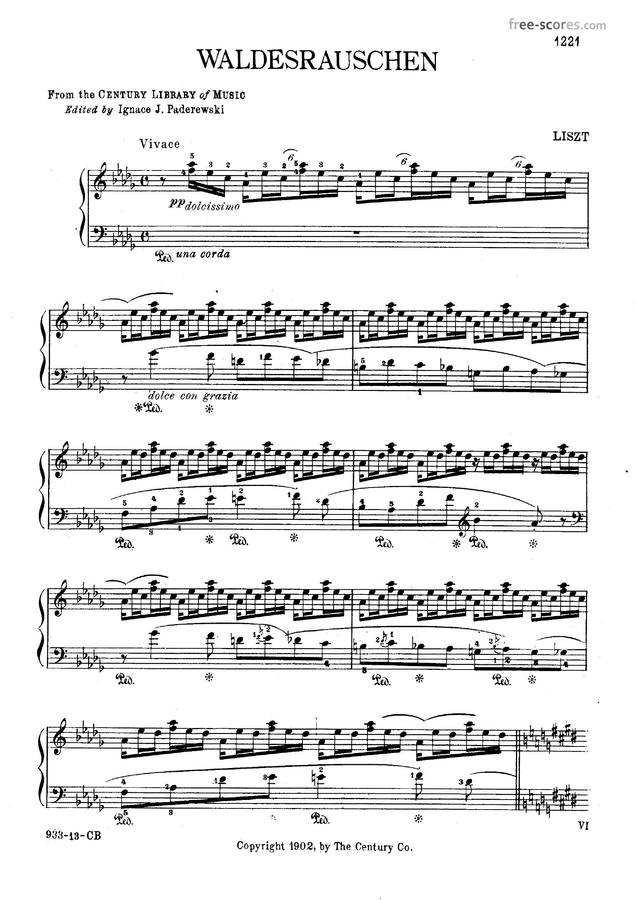 F. Liszt (리스트) - Two concert etudes I. Waldesrauschen (숲속의 속삭임)0
