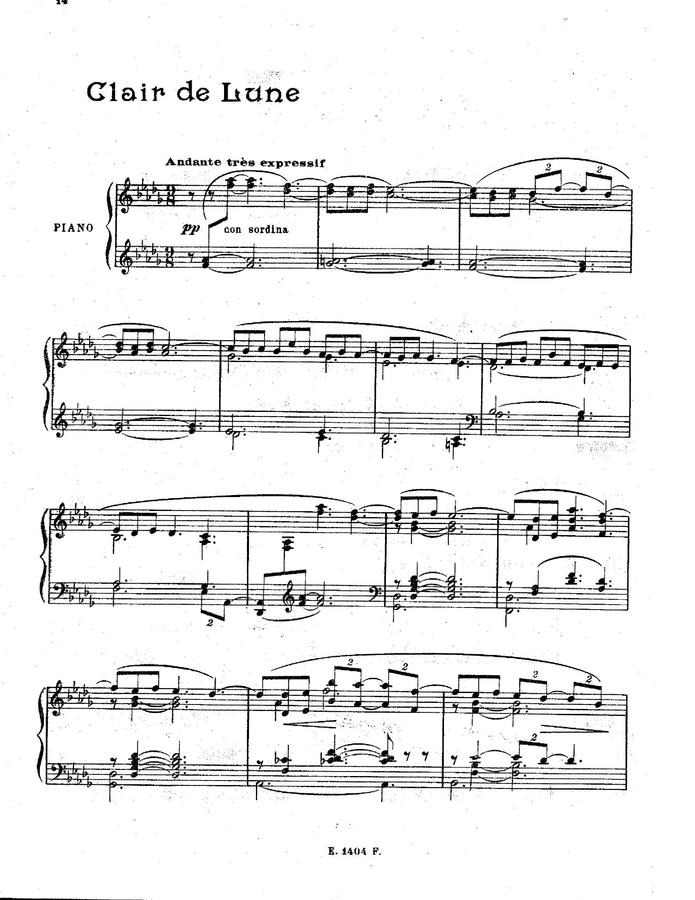C. Debussy (드뷔시) - Clair De Lune (달빛)