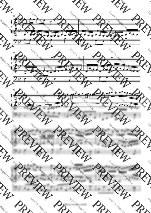 Music Arrange Studio - 56. Little Fugue in Bb major Wien (작곡한 푸가 악보)1