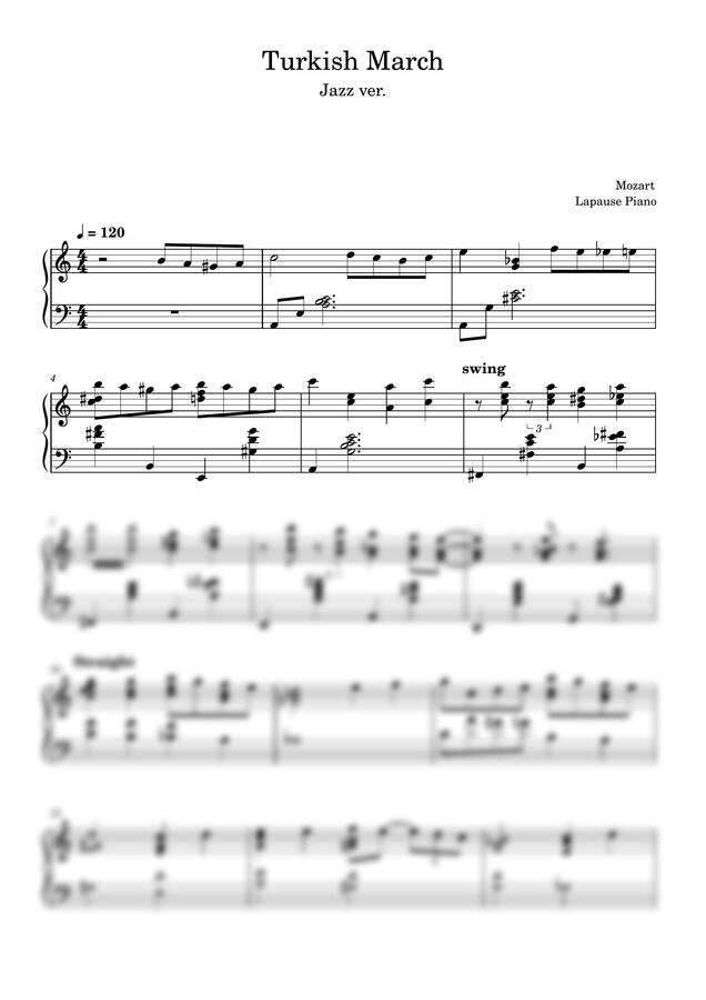 W.A.Mozart - 터키 행진곡(Turkish March)(jazz ver.)