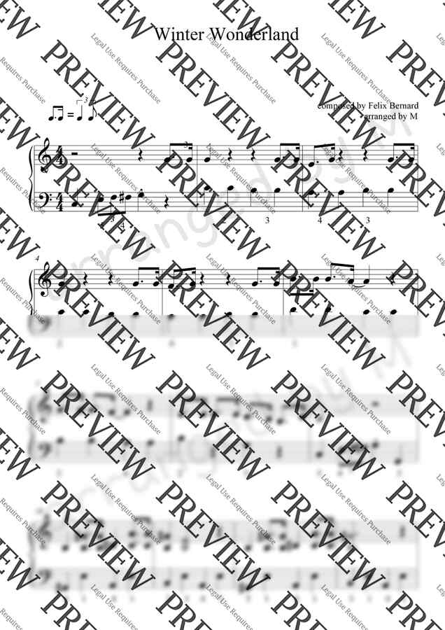 캐럴 - Winter Wonderland (옥타브없는C키) by M1