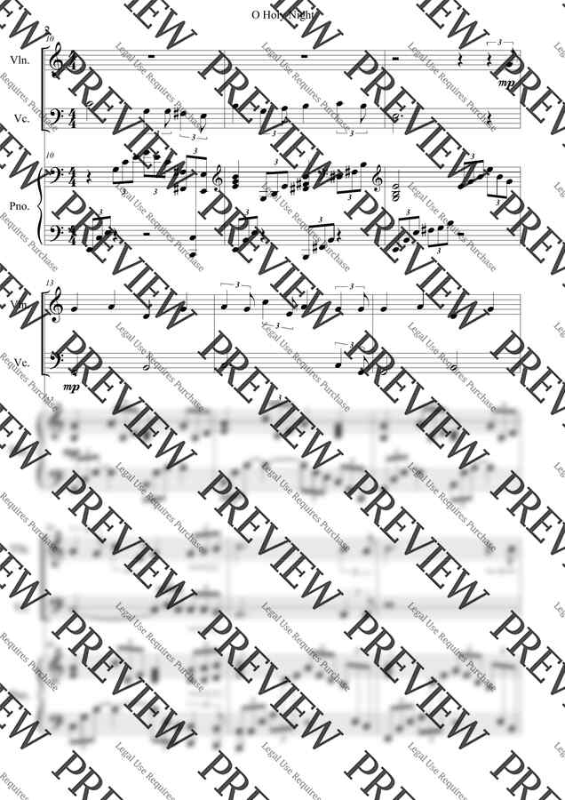 Adolphe Adam - O Holy Night(피아노 트리오)(바이올린,첼로,피아노) by 김경진1