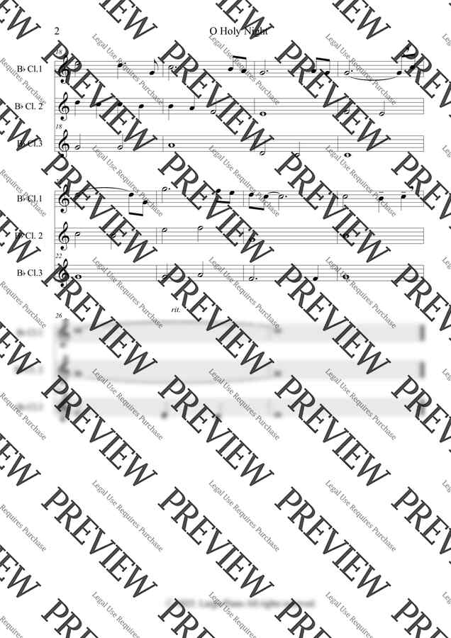 Adolphe Adam - O Holy Night-클라리넷 3중주 by Largo Piano1