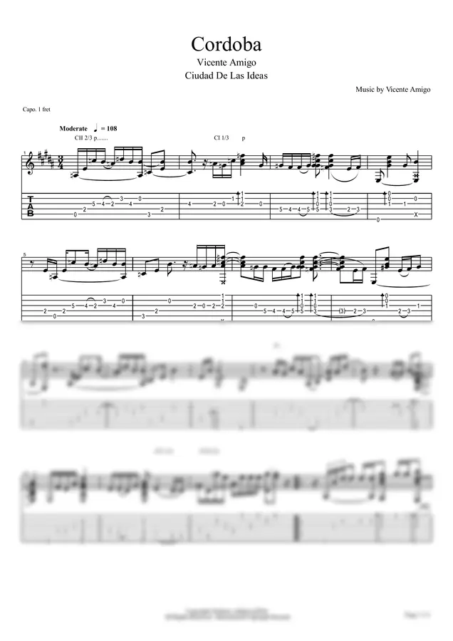 In the style of Vicente Amigo (Campo De La Verdad intro